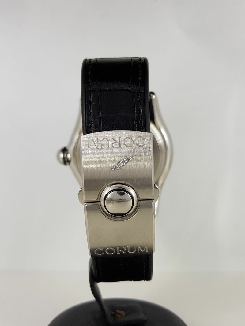 Montre Corum Bubble Boutique Golf quartz bracelet croco boucle