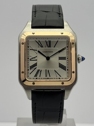 Cartier Santos Dumont acier or rose B&P 2024